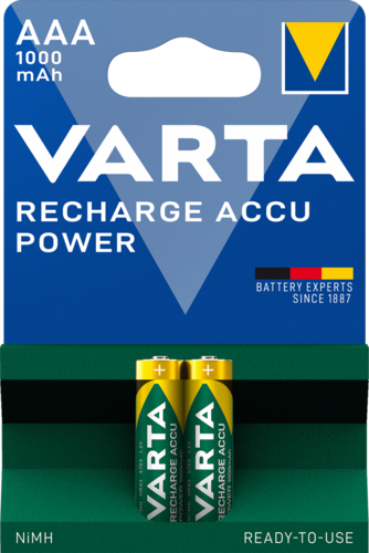 8 unidades Varta accu rechargeable 5703 hr03 AAA 1000 mAh de r2u 2x 4er set 