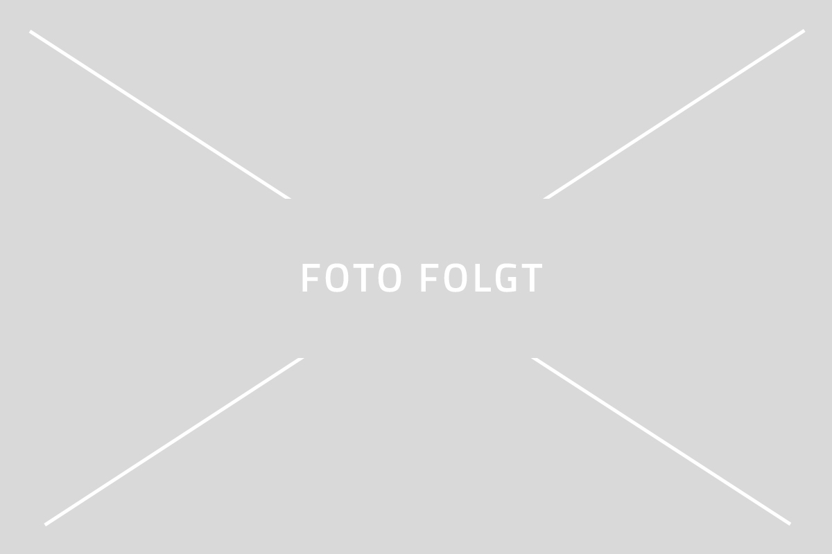 Platzhalterbild in Grau mit diagonalen Linien und Text Foto folgt